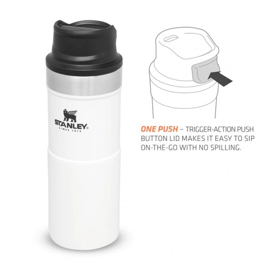 ماگ سفری استنلی سفید Stanley-Trigger Action-350ml - Image 3